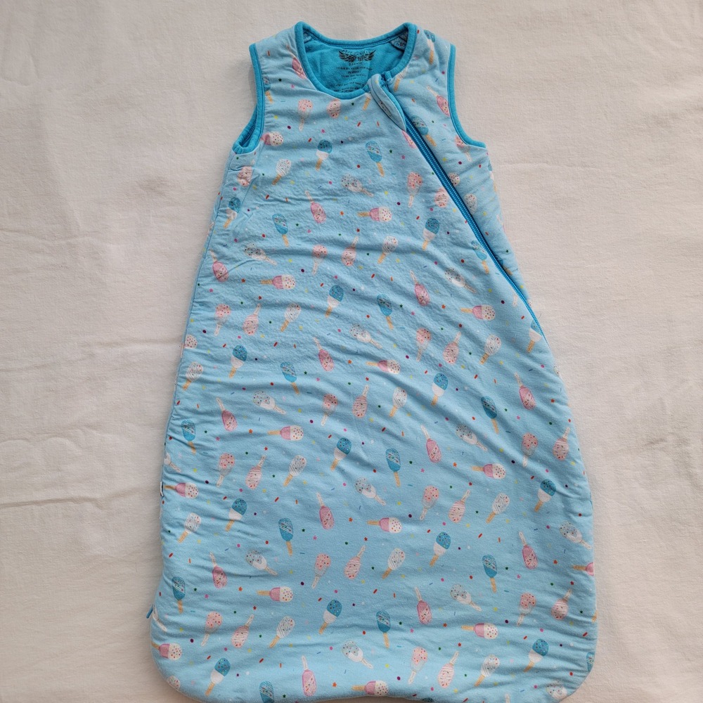 Free Birdees Ice Cream Viscose Bamboo Sleepsack Wearable Blanket Blue 0-6 Months